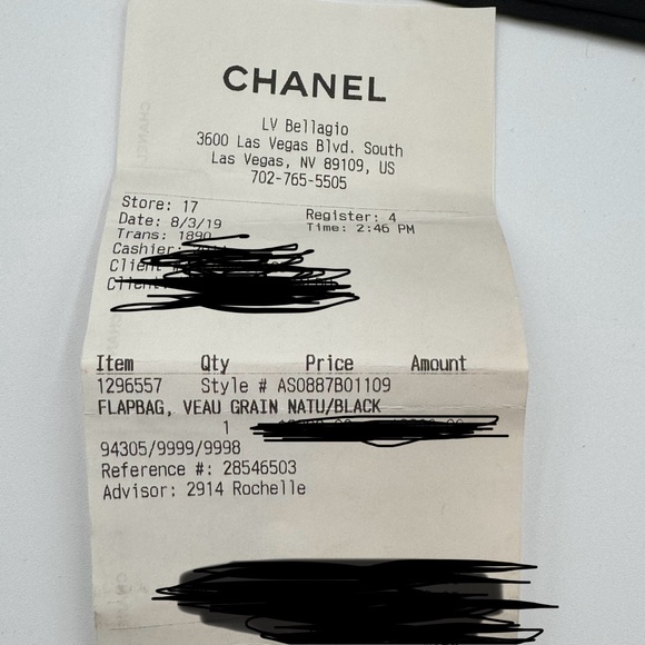 (SOLD) Chanel 19B Veau Grain Black Flap Bag W Gold (Full Set W Receipt & Tags) - Picture 3 of 16